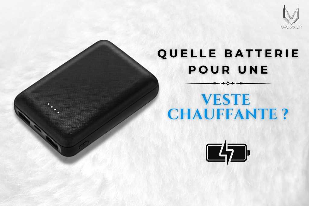 10000mAh Batterie Externe pour Gilet Manteau Veste Chauffante 5V