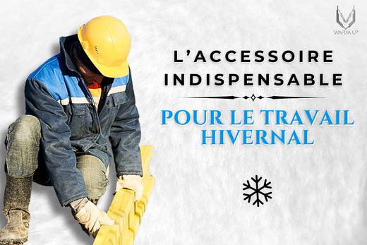 Un ouvrier travail avec une veste chauffante.