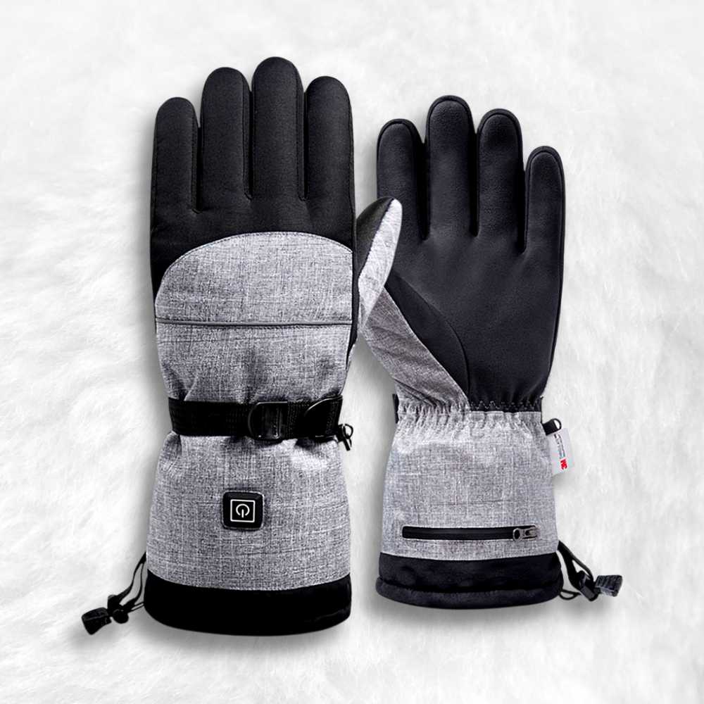 Gants Chauffants Scooter gris.