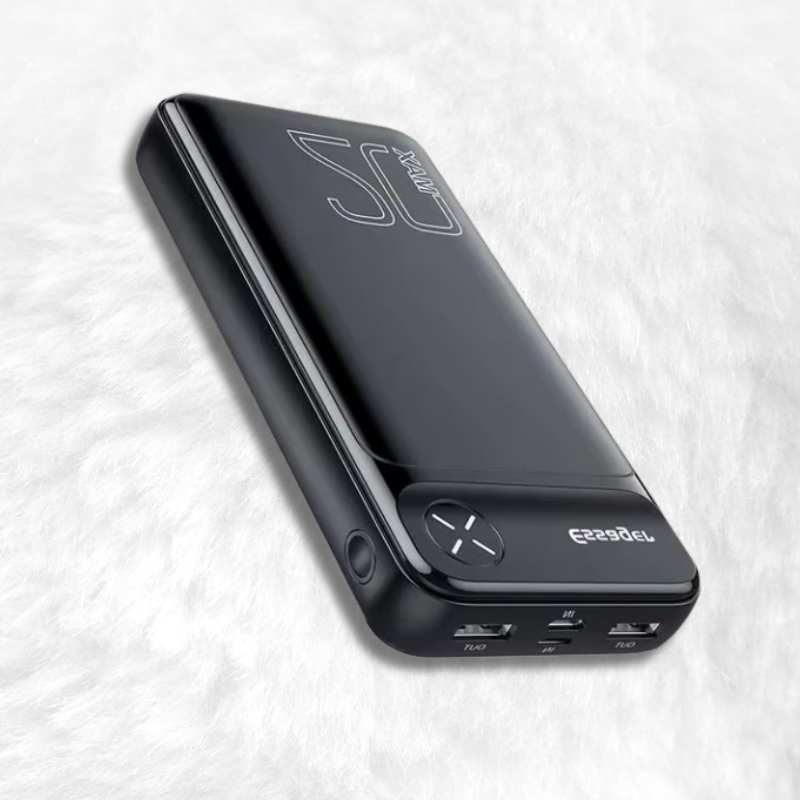 Batterie pour veste chauffante Warm Up 20000mAh avec port USB et autonomie 10 heures noire et blanche
