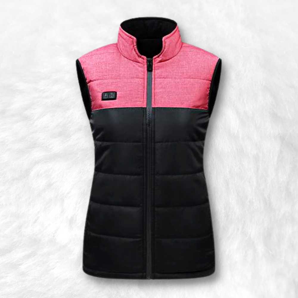 Gilet chauffant professionnel rose.