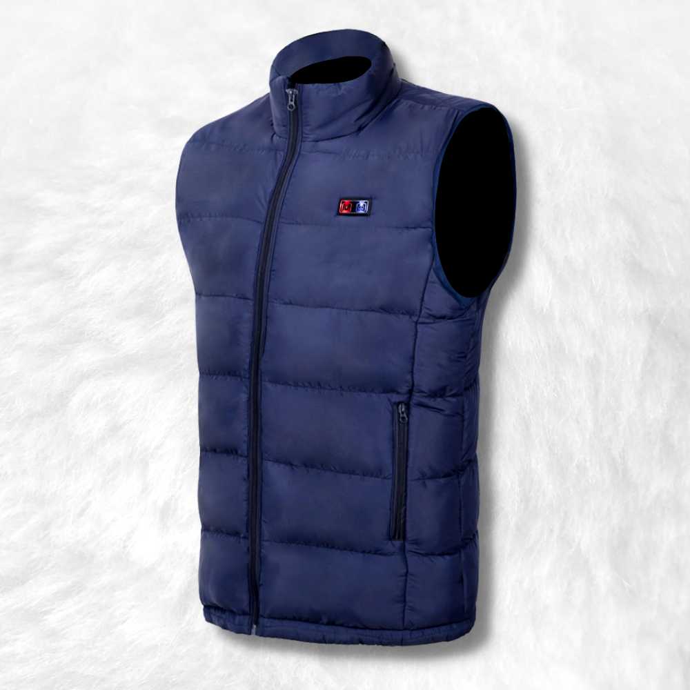 Veste Chauffante avec Batterie bleu.