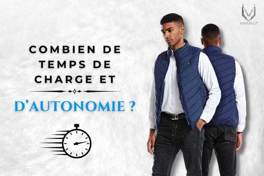 Combien de temps faut-il pour charger une veste chauffante ?
